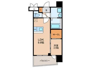 セレニテ中崎町リアンの物件間取画像